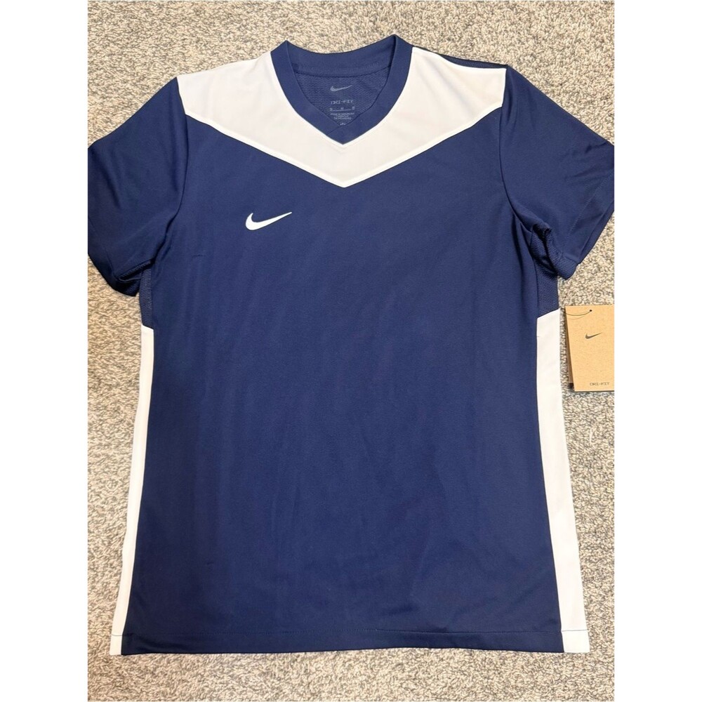 Nike Park Derby IV Navy Blue and White Dri-FIT Performance Jersey